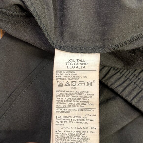 Old Navy Active Pants XXL Tall Black Wide Leg StretchTech Elastic Waist Athletic - Picture 8 of 8